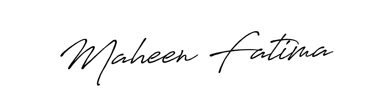 Also we have Maheen Fatima name is the best signature style. Create professional handwritten signature collection using Antro_Vectra_Bolder autograph style. Maheen Fatima signature style 7 images and pictures png