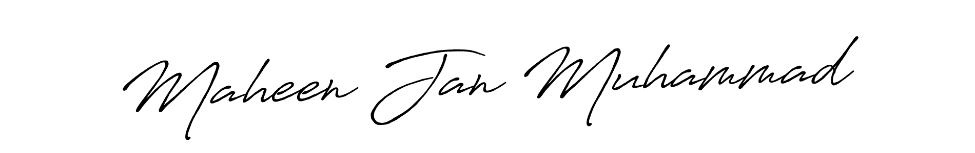 if you are searching for the best signature style for your name Maheen Jan Muhammad. so please give up your signature search. here we have designed multiple signature styles  using Antro_Vectra_Bolder. Maheen Jan Muhammad signature style 7 images and pictures png
