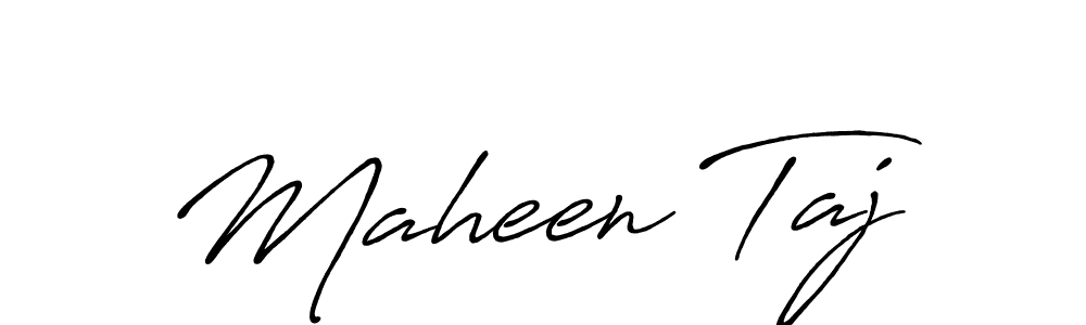 Antro_Vectra_Bolder is a professional signature style that is perfect for those who want to add a touch of class to their signature. It is also a great choice for those who want to make their signature more unique. Get Maheen Taj name to fancy signature for free. Maheen Taj signature style 7 images and pictures png