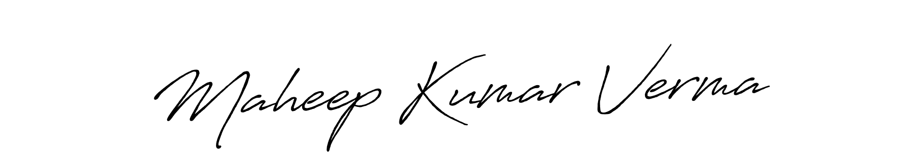 Maheep Kumar Verma stylish signature style. Best Handwritten Sign (Antro_Vectra_Bolder) for my name. Handwritten Signature Collection Ideas for my name Maheep Kumar Verma. Maheep Kumar Verma signature style 7 images and pictures png