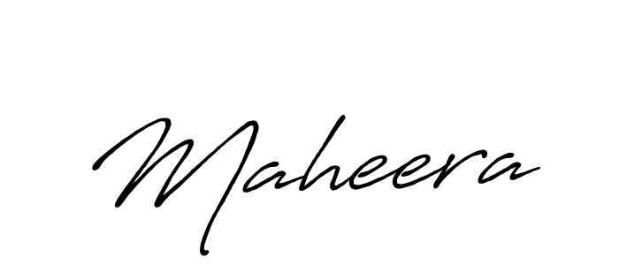 Make a beautiful signature design for name Maheera. With this signature (Antro_Vectra_Bolder) style, you can create a handwritten signature for free. Maheera signature style 7 images and pictures png