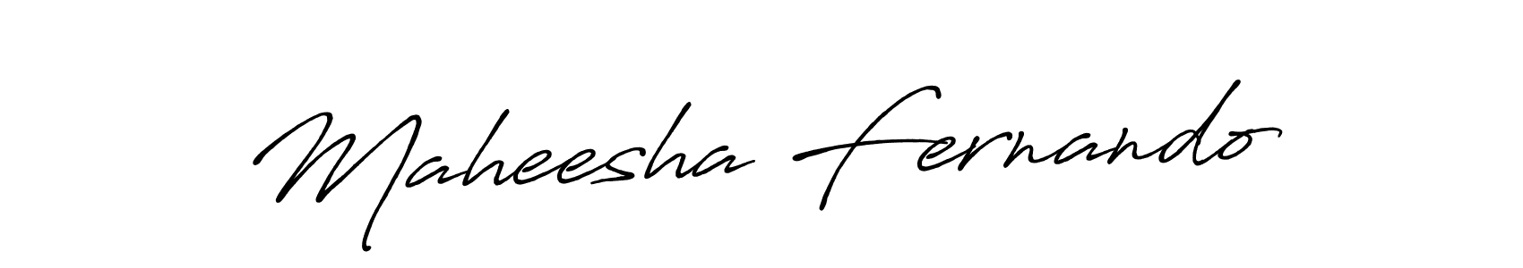 Make a short Maheesha Fernando signature style. Manage your documents anywhere anytime using Antro_Vectra_Bolder. Create and add eSignatures, submit forms, share and send files easily. Maheesha Fernando signature style 7 images and pictures png