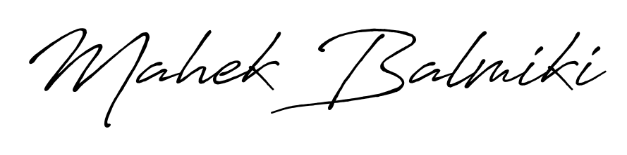 Get an exclusive digital autograph for Mahek Balmiki. The Antro_Vectra_Bolder typeface captures the charm of real penmanship on paper. Mahek Balmiki signature style 7 images and pictures png