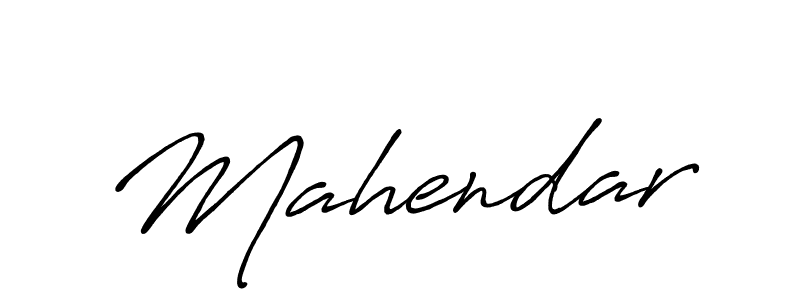 Mahendar stylish signature style. Best Handwritten Sign (Antro_Vectra_Bolder) for my name. Handwritten Signature Collection Ideas for my name Mahendar. Mahendar signature style 7 images and pictures png