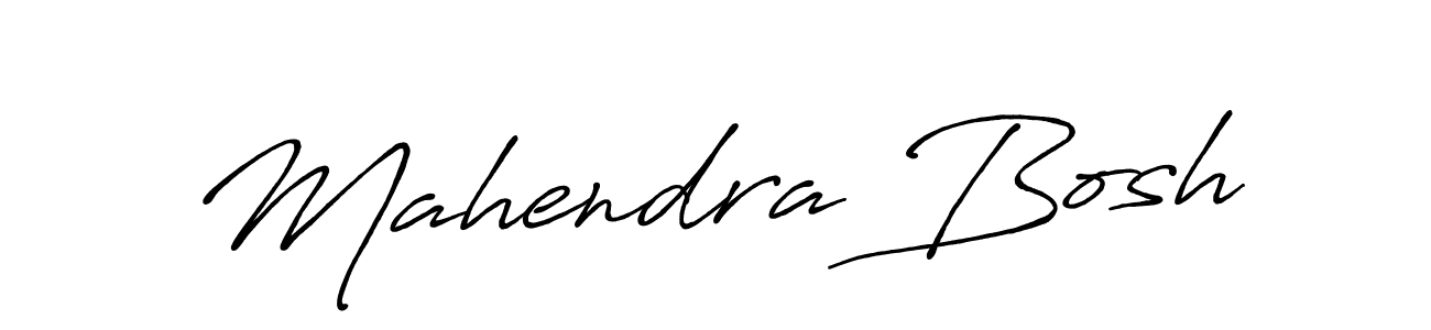 How to make Mahendra Bosh name signature. Use Antro_Vectra_Bolder style for creating short signs online. This is the latest handwritten sign. Mahendra Bosh signature style 7 images and pictures png