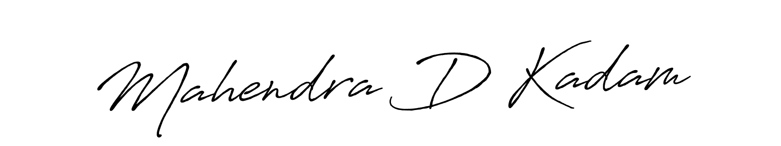 Use a signature maker to create a handwritten signature online. With this signature software, you can design (Antro_Vectra_Bolder) your own signature for name Mahendra D Kadam. Mahendra D Kadam signature style 7 images and pictures png