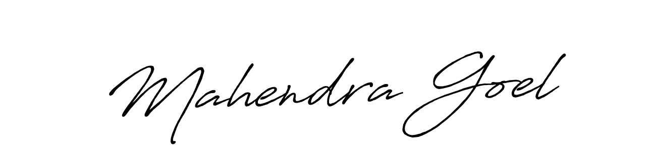 Also we have Mahendra Goel name is the best signature style. Create professional handwritten signature collection using Antro_Vectra_Bolder autograph style. Mahendra Goel signature style 7 images and pictures png