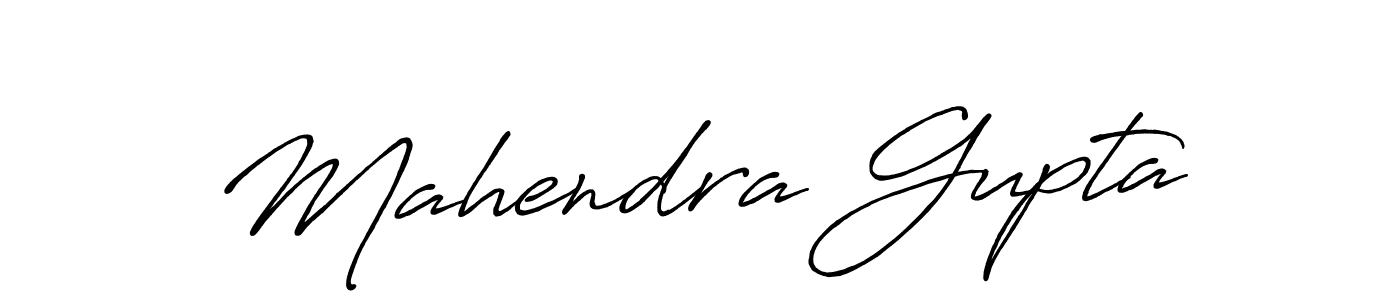 Use a signature maker to create a handwritten signature online. With this signature software, you can design (Antro_Vectra_Bolder) your own signature for name Mahendra Gupta. Mahendra Gupta signature style 7 images and pictures png