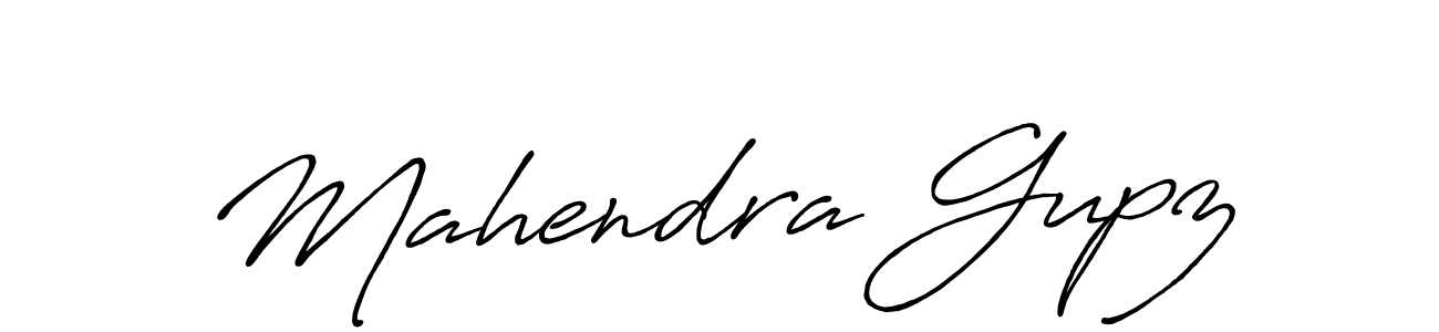 The best way (Antro_Vectra_Bolder) to make a short signature is to pick only two or three words in your name. The name Mahendra Gupz include a total of six letters. For converting this name. Mahendra Gupz signature style 7 images and pictures png