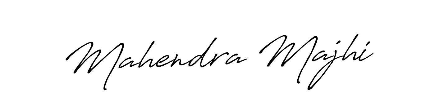 Make a beautiful signature design for name Mahendra Majhi. With this signature (Antro_Vectra_Bolder) style, you can create a handwritten signature for free. Mahendra Majhi signature style 7 images and pictures png
