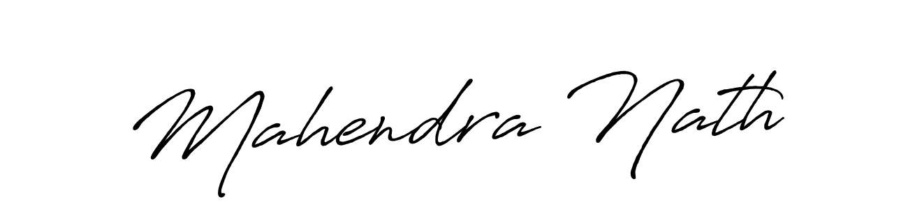 Create a beautiful signature design for name Mahendra Nath. With this signature (Antro_Vectra_Bolder) fonts, you can make a handwritten signature for free. Mahendra Nath signature style 7 images and pictures png