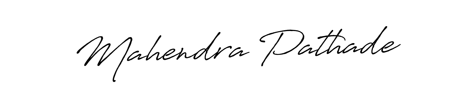 Make a beautiful signature design for name Mahendra Pathade. With this signature (Antro_Vectra_Bolder) style, you can create a handwritten signature for free. Mahendra Pathade signature style 7 images and pictures png