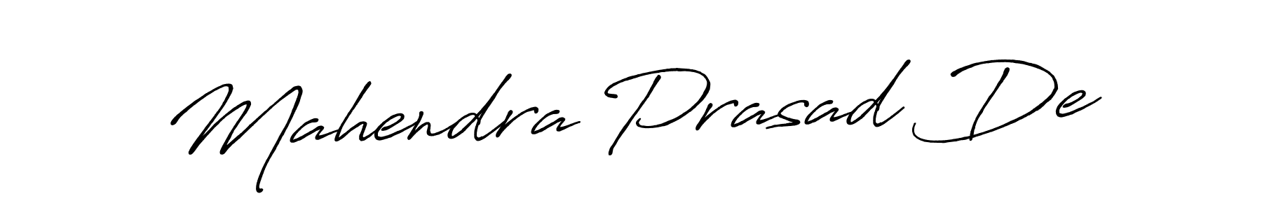 Make a beautiful signature design for name Mahendra Prasad De. With this signature (Antro_Vectra_Bolder) style, you can create a handwritten signature for free. Mahendra Prasad De signature style 7 images and pictures png