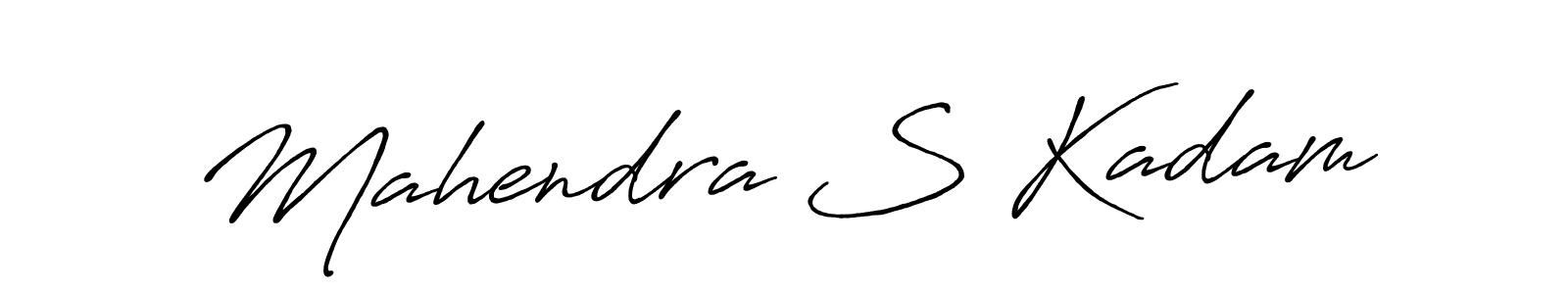 Antro_Vectra_Bolder is a professional signature style that is perfect for those who want to add a touch of class to their signature. It is also a great choice for those who want to make their signature more unique. Get Mahendra S Kadam name to fancy signature for free. Mahendra S Kadam signature style 7 images and pictures png