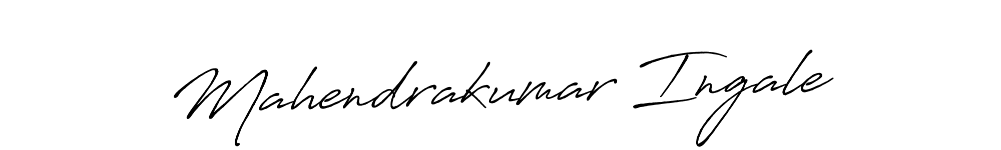 Make a beautiful signature design for name Mahendrakumar Ingale. With this signature (Antro_Vectra_Bolder) style, you can create a handwritten signature for free. Mahendrakumar Ingale signature style 7 images and pictures png