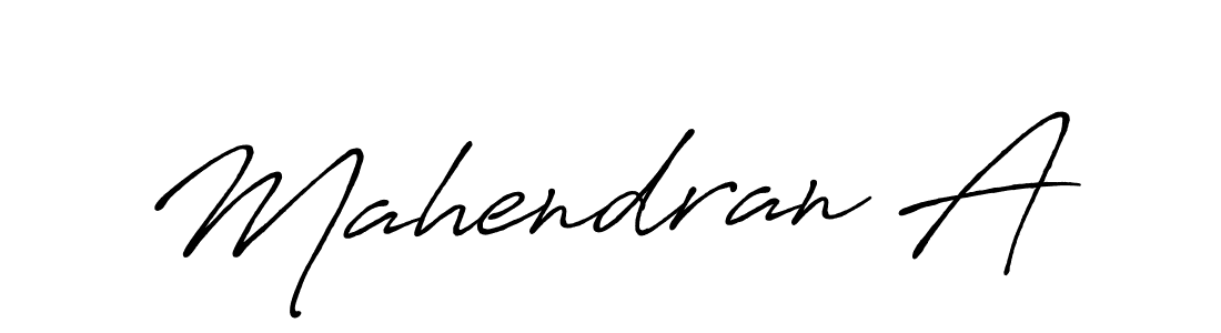 It looks lik you need a new signature style for name Mahendran A. Design unique handwritten (Antro_Vectra_Bolder) signature with our free signature maker in just a few clicks. Mahendran A signature style 7 images and pictures png