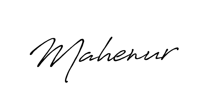 Design your own signature with our free online signature maker. With this signature software, you can create a handwritten (Antro_Vectra_Bolder) signature for name Mahenur. Mahenur signature style 7 images and pictures png