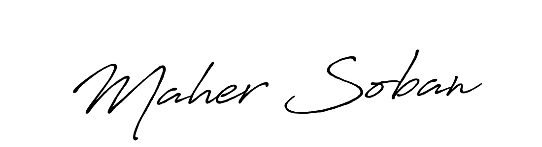 You can use this online signature creator to create a handwritten signature for the name Maher Soban. This is the best online autograph maker. Maher Soban signature style 7 images and pictures png