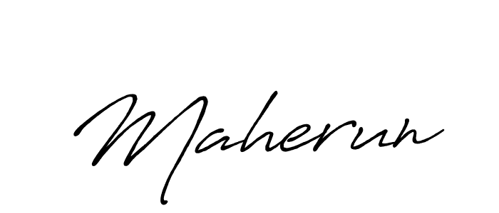 Also we have Maherun name is the best signature style. Create professional handwritten signature collection using Antro_Vectra_Bolder autograph style. Maherun signature style 7 images and pictures png