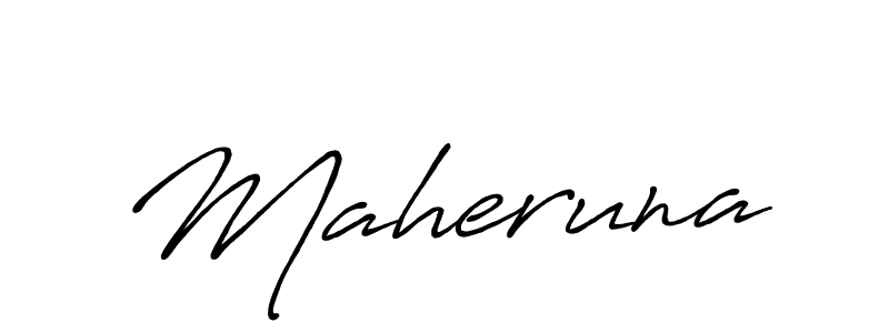 It looks lik you need a new signature style for name Maheruna. Design unique handwritten (Antro_Vectra_Bolder) signature with our free signature maker in just a few clicks. Maheruna signature style 7 images and pictures png