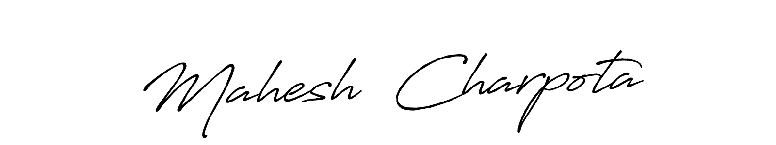 Use a signature maker to create a handwritten signature online. With this signature software, you can design (Antro_Vectra_Bolder) your own signature for name Mahesh  Charpota. Mahesh  Charpota signature style 7 images and pictures png