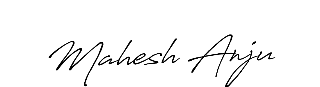 Use a signature maker to create a handwritten signature online. With this signature software, you can design (Antro_Vectra_Bolder) your own signature for name Mahesh Anju. Mahesh Anju signature style 7 images and pictures png