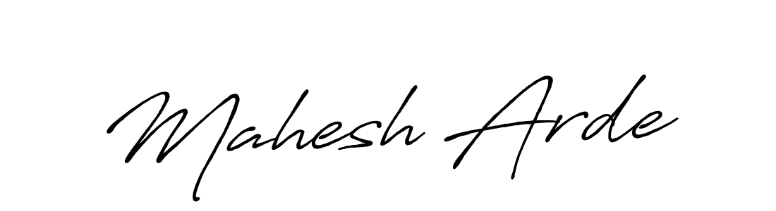 Use a signature maker to create a handwritten signature online. With this signature software, you can design (Antro_Vectra_Bolder) your own signature for name Mahesh Arde. Mahesh Arde signature style 7 images and pictures png
