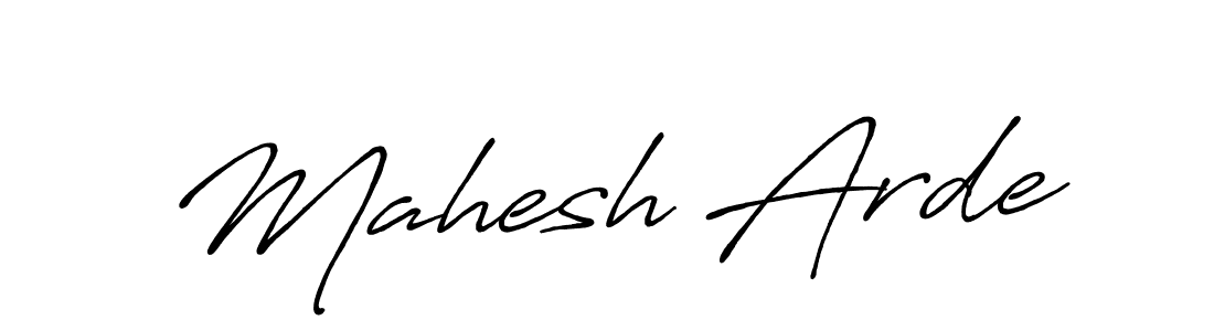 Use a signature maker to create a handwritten signature online. With this signature software, you can design (Antro_Vectra_Bolder) your own signature for name Mahesh Arde. Mahesh Arde signature style 7 images and pictures png