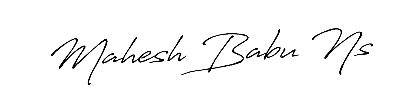 Mahesh Babu Ns stylish signature style. Best Handwritten Sign (Antro_Vectra_Bolder) for my name. Handwritten Signature Collection Ideas for my name Mahesh Babu Ns. Mahesh Babu Ns signature style 7 images and pictures png