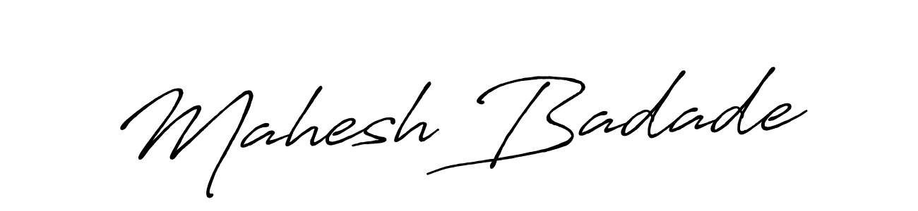 How to make Mahesh Badade signature? Antro_Vectra_Bolder is a professional autograph style. Create handwritten signature for Mahesh Badade name. Mahesh Badade signature style 7 images and pictures png