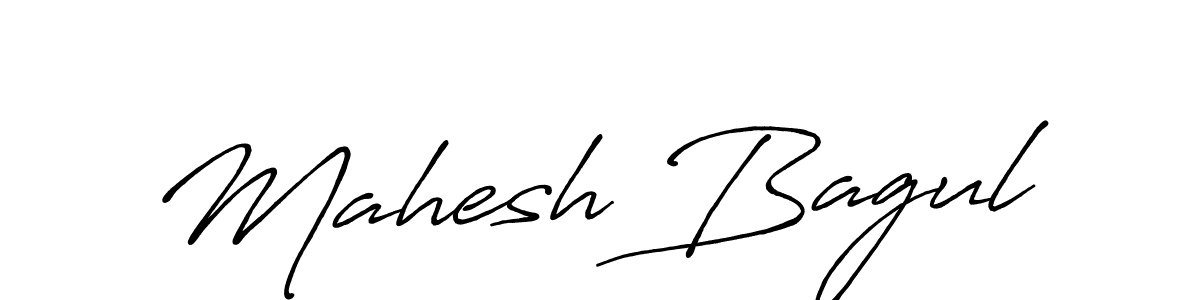How to make Mahesh Bagul name signature. Use Antro_Vectra_Bolder style for creating short signs online. This is the latest handwritten sign. Mahesh Bagul signature style 7 images and pictures png