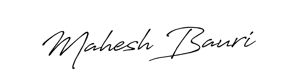 Use a signature maker to create a handwritten signature online. With this signature software, you can design (Antro_Vectra_Bolder) your own signature for name Mahesh Bauri. Mahesh Bauri signature style 7 images and pictures png