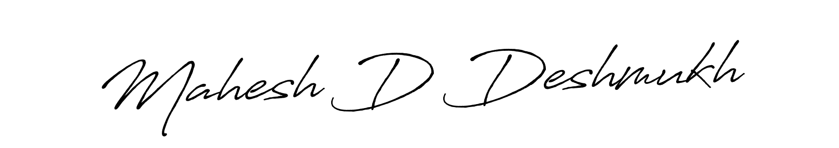 Create a beautiful signature design for name Mahesh D Deshmukh. With this signature (Antro_Vectra_Bolder) fonts, you can make a handwritten signature for free. Mahesh D Deshmukh signature style 7 images and pictures png