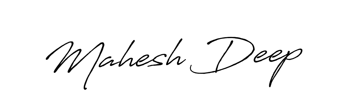 Design your own signature with our free online signature maker. With this signature software, you can create a handwritten (Antro_Vectra_Bolder) signature for name Mahesh Deep. Mahesh Deep signature style 7 images and pictures png