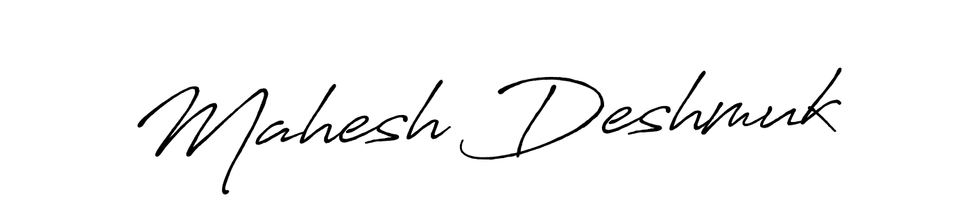 Create a beautiful signature design for name Mahesh Deshmuk. With this signature (Antro_Vectra_Bolder) fonts, you can make a handwritten signature for free. Mahesh Deshmuk signature style 7 images and pictures png