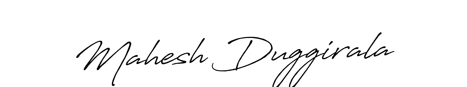 Use a signature maker to create a handwritten signature online. With this signature software, you can design (Antro_Vectra_Bolder) your own signature for name Mahesh Duggirala. Mahesh Duggirala signature style 7 images and pictures png