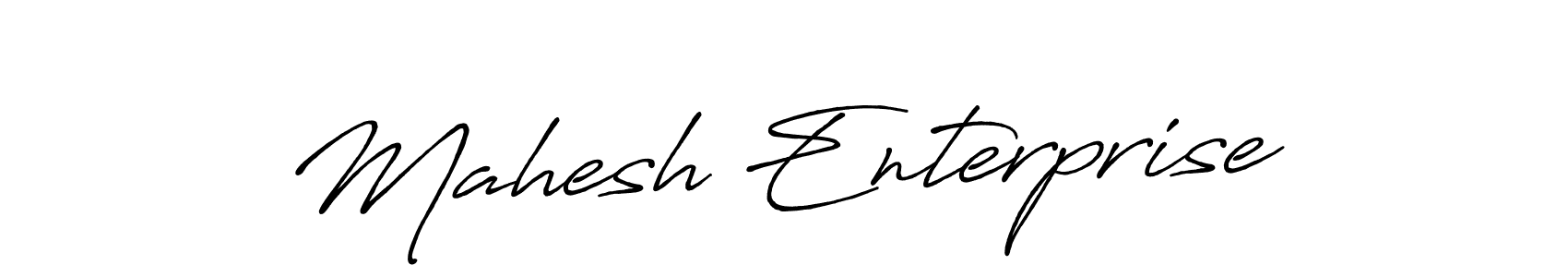 How to make Mahesh Enterprise name signature. Use Antro_Vectra_Bolder style for creating short signs online. This is the latest handwritten sign. Mahesh Enterprise signature style 7 images and pictures png
