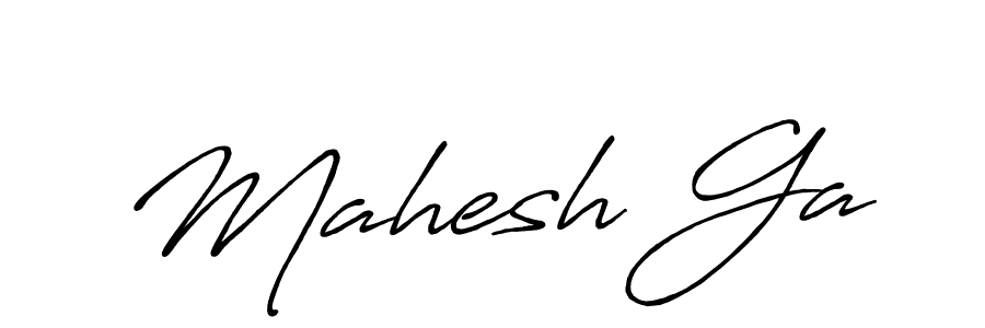 Use a signature maker to create a handwritten signature online. With this signature software, you can design (Antro_Vectra_Bolder) your own signature for name Mahesh Ga. Mahesh Ga signature style 7 images and pictures png
