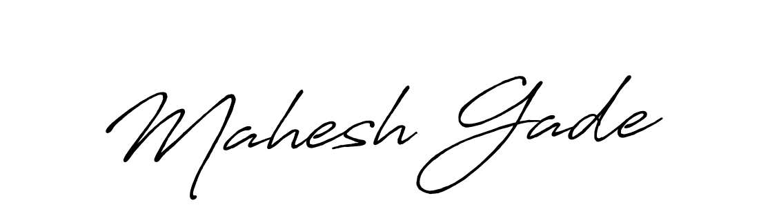 How to make Mahesh Gade signature? Antro_Vectra_Bolder is a professional autograph style. Create handwritten signature for Mahesh Gade name. Mahesh Gade signature style 7 images and pictures png