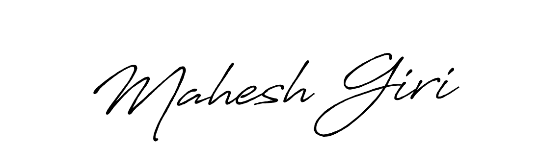 Design your own signature with our free online signature maker. With this signature software, you can create a handwritten (Antro_Vectra_Bolder) signature for name Mahesh Giri. Mahesh Giri signature style 7 images and pictures png