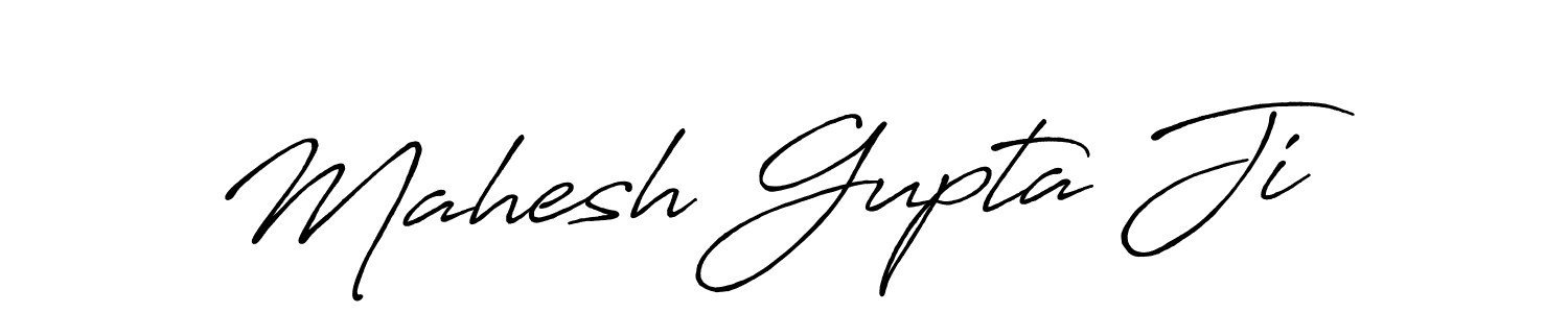 How to make Mahesh Gupta Ji name signature. Use Antro_Vectra_Bolder style for creating short signs online. This is the latest handwritten sign. Mahesh Gupta Ji signature style 7 images and pictures png