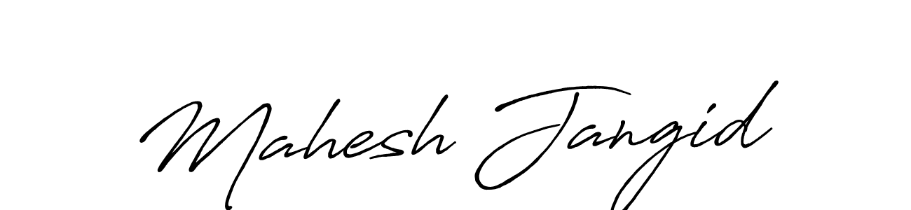 Use a signature maker to create a handwritten signature online. With this signature software, you can design (Antro_Vectra_Bolder) your own signature for name Mahesh Jangid. Mahesh Jangid signature style 7 images and pictures png