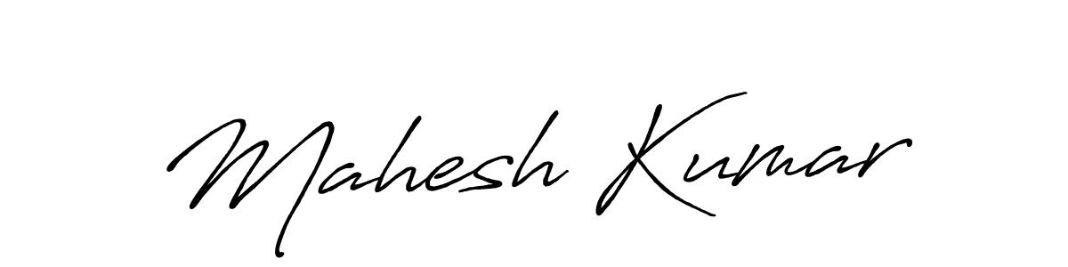 Use a signature maker to create a handwritten signature online. With this signature software, you can design (Antro_Vectra_Bolder) your own signature for name Mahesh Kumar. Mahesh Kumar signature style 7 images and pictures png