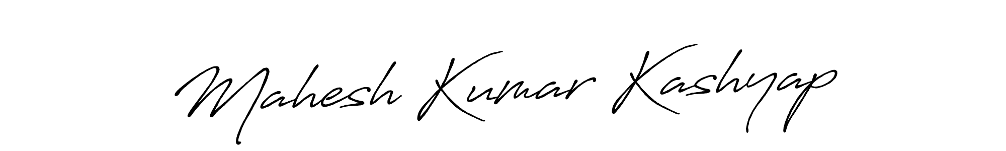 Create a beautiful signature design for name Mahesh Kumar Kashyap. With this signature (Antro_Vectra_Bolder) fonts, you can make a handwritten signature for free. Mahesh Kumar Kashyap signature style 7 images and pictures png