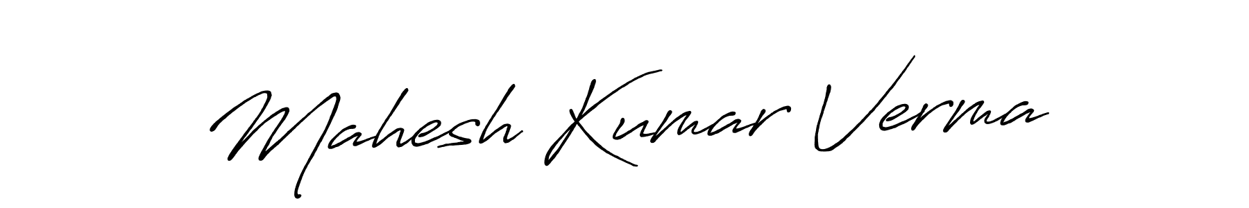 Once you've used our free online signature maker to create your best signature Antro_Vectra_Bolder style, it's time to enjoy all of the benefits that Mahesh Kumar Verma name signing documents. Mahesh Kumar Verma signature style 7 images and pictures png