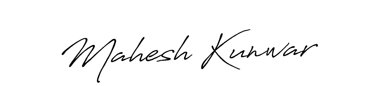 It looks lik you need a new signature style for name Mahesh Kunwar. Design unique handwritten (Antro_Vectra_Bolder) signature with our free signature maker in just a few clicks. Mahesh Kunwar signature style 7 images and pictures png