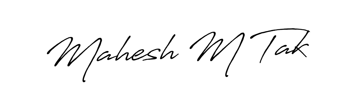 This is the best signature style for the Mahesh M Tak name. Also you like these signature font (Antro_Vectra_Bolder). Mix name signature. Mahesh M Tak signature style 7 images and pictures png