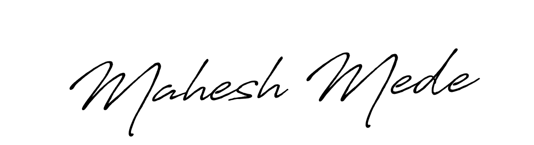 Here are the top 10 professional signature styles for the name Mahesh Mede. These are the best autograph styles you can use for your name. Mahesh Mede signature style 7 images and pictures png