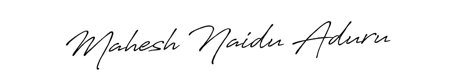 Also we have Mahesh Naidu Aduru name is the best signature style. Create professional handwritten signature collection using Antro_Vectra_Bolder autograph style. Mahesh Naidu Aduru signature style 7 images and pictures png