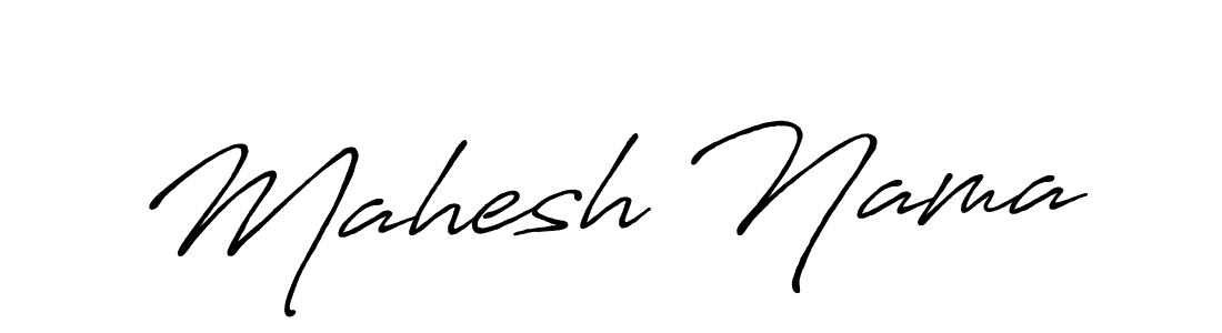 How to make Mahesh Nama signature? Antro_Vectra_Bolder is a professional autograph style. Create handwritten signature for Mahesh Nama name. Mahesh Nama signature style 7 images and pictures png
